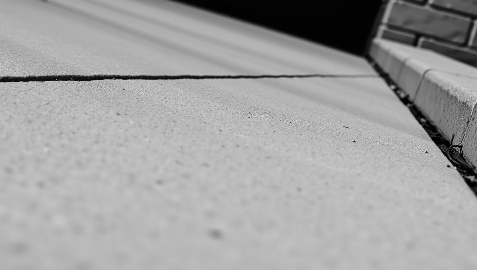 Finished concrete driveway